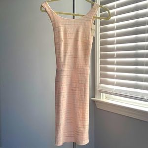 Loft size 00P white and pink dress